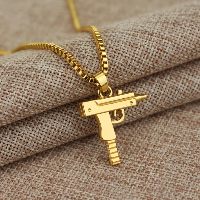 

FREE shipping by FEDEX 120pcs/lot Wholesale Hot Selling Mini Gun Necklaces Gun Shaped Pendant Necklaces for Gifts