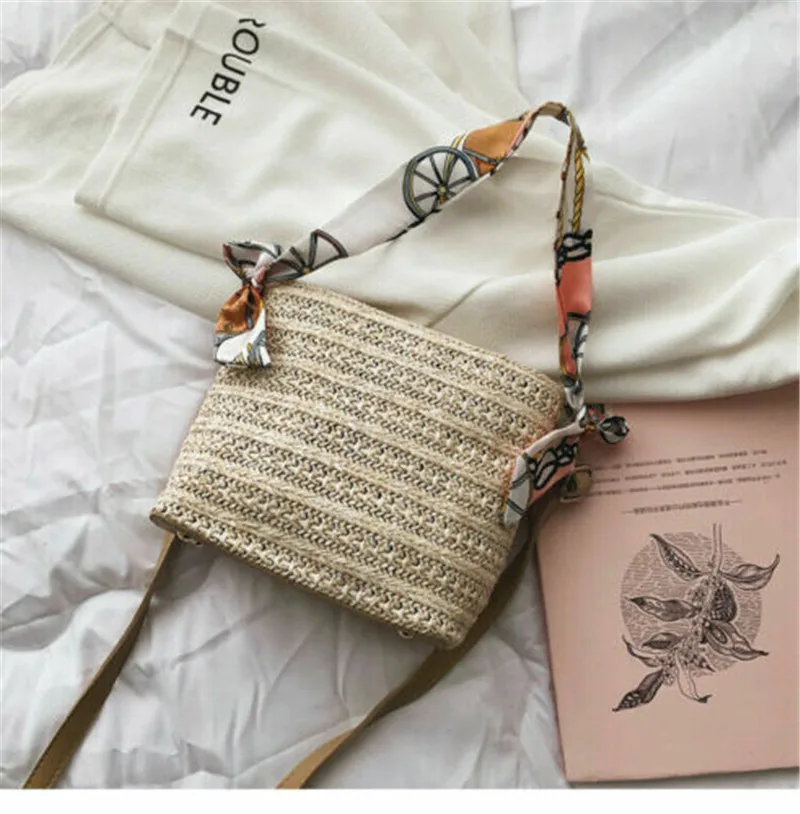 

New Women Bag Ladies Straw Handmade Shoulder Bag Tote Purse Handbag Messenger Crossbody Satchel Fashion