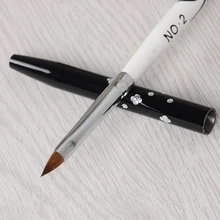 No. 2 Detachable Nail Art Acrylic Kolinsky Sable Brush 3D Painting Pen Drawing Brush
