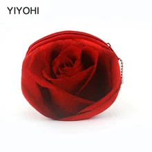 6 стилей, 3D цветок розы, для женщин, для детей, для девочек, хлопковые Кошельки для монет, держатели, кошелек на молнии, детские маленькие кошельки, чехол для монет