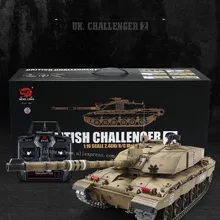 6.0 New Edition With Infrared battle system 1:16 UK Challenger Two RC Battle Tank HL 3908-1 upgraded Metal track rc tank