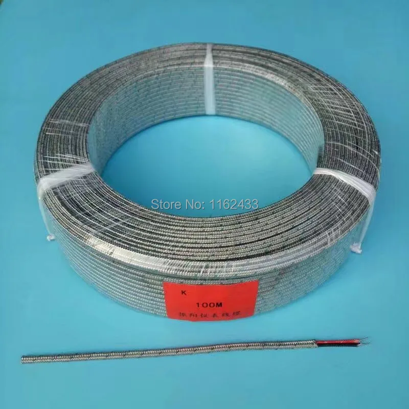 

FTARE02 1m K J thermocouple PT100 RTD extension wire compensation wire cable for temperature sensor