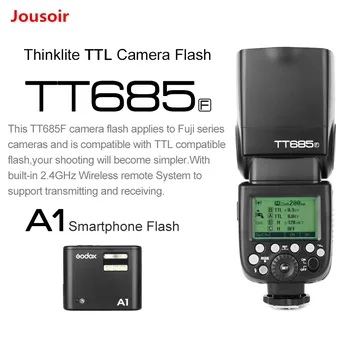 

Free DHL Godox TT685F HSS TTL Speedlite with Godox A1 Built-in X1 System Phone Flash for Fujifilm for iPhone 6s/7s/8/X CD50