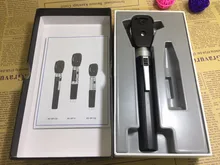 LED Professional Medical funduscope 5 Different Apertures Eye LED Diagnostic Kit Direct Portable Ophthalmoscope free shipping