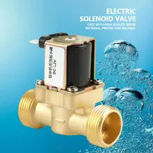 12 V электромагнитный клапан G3/4 латунь N/C, как правило, нержавеющая сталь электромагнитный клапан 2-ходовой клапан регулирования давления N/C электромагнитный клапан