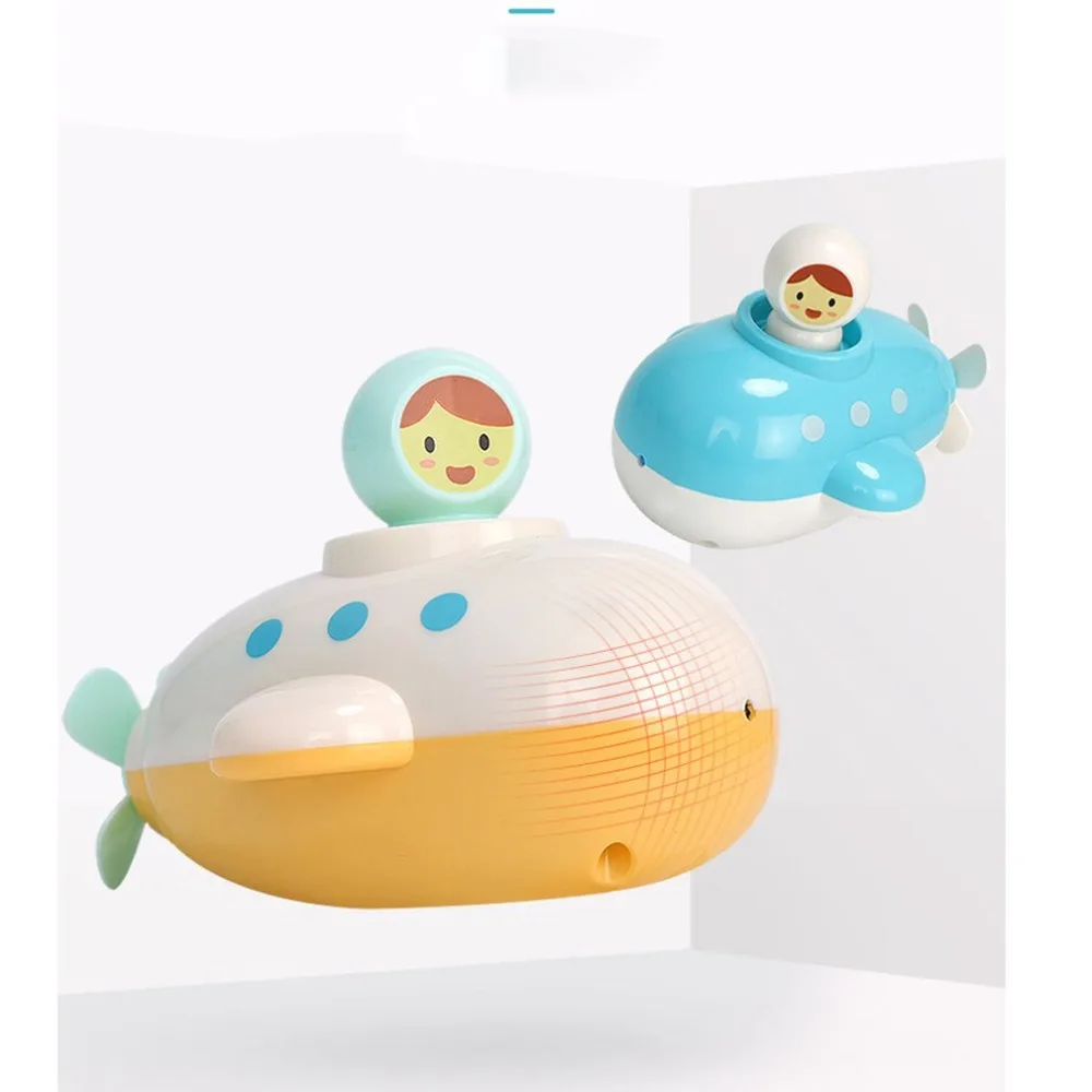 Игрушка для ванной душ игра вода заводная подводная лодка распыление лодка с мультфильм кукла Купание воды Ванная комната игрушки