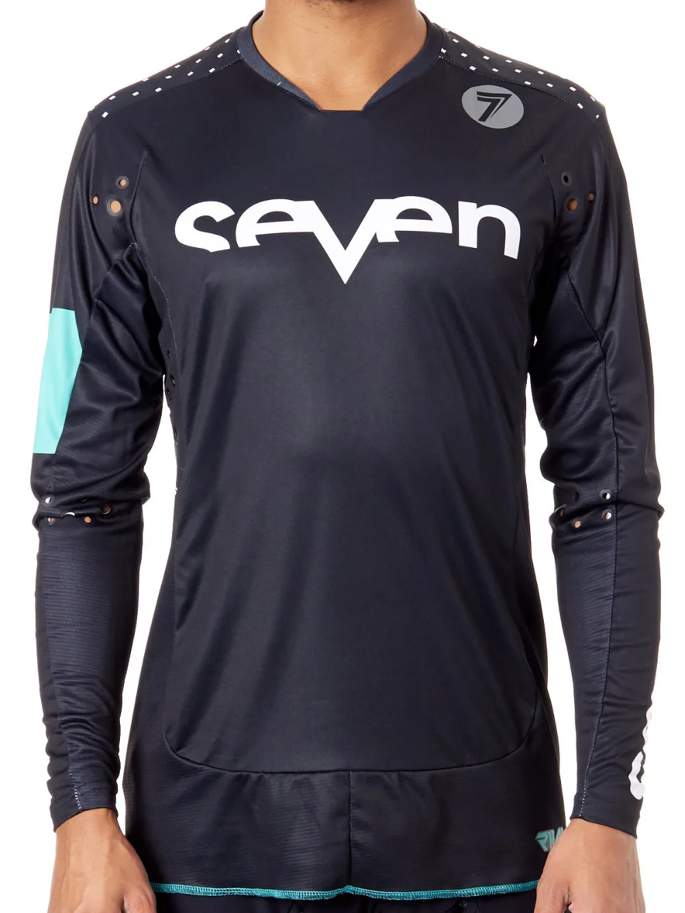 

Camiseta de MX Seven MX 2019 Rival Trooper negro Long sleeve motocross shirt Seven MX 2018 2019 Zero Staple black