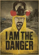 Classic American TV Series Zero HIV Division Breaking Bad Poster Retro Kraft Paper Bar Home Decor wallpaper