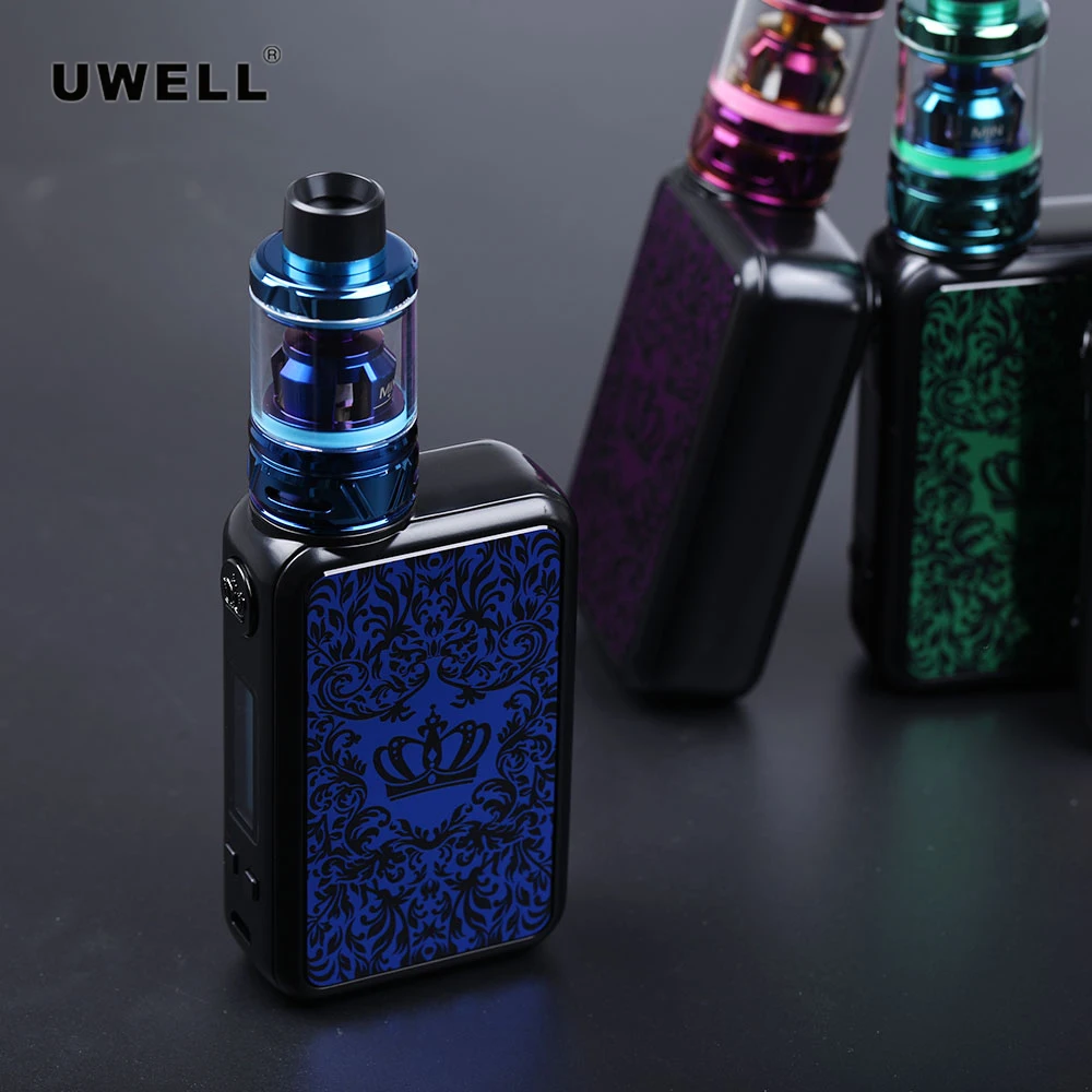 Оригинальный Uwell Crown 4 с 2 мл вейп баком атомайзер Mod без 18650 электронная сигарета