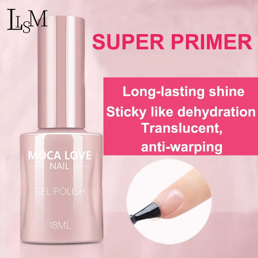 

LISM Fast Air Dry Primer Nail Polish Base Coat Y Top Coat Primer UV LED Base Coating Gel Nail Art Design