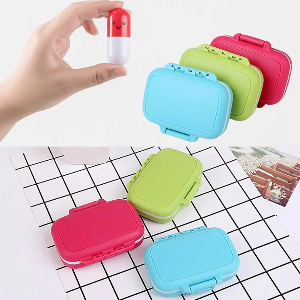 

Pill Case Storage Box 3 Compartment Travel Portable Vitamin Divider Medicine Organizer Container RJ99
