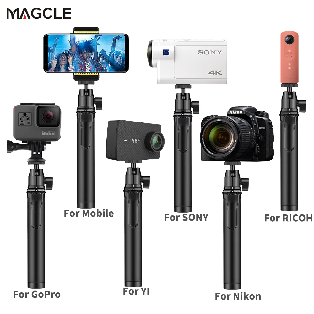 MAGCLE Gopro Selfie Stick With Self timer Bluetooth And Gopro Hero5