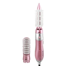 Shinon 3 In 1 Professional Curling Iron Hair Straightener Hair Dryer Brush Roller Comb Hairdressing Styling Tool For Home Eu P lightweight 2 in 1 anion hair dryer brush paddle hairs care blow massaging comb curling styling tool eu us plug