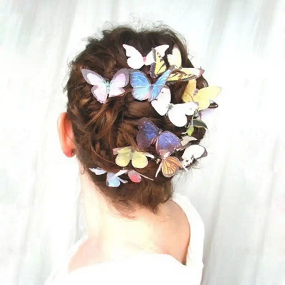 5pcs Set Fashion Women Girls Butterfly Hair Clips Wedding Pins