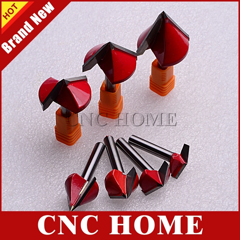 Фреза по дереву хвостовик 6 мм 3D V образная 2 шт.|mdf router bit|v bitmilling cutter |