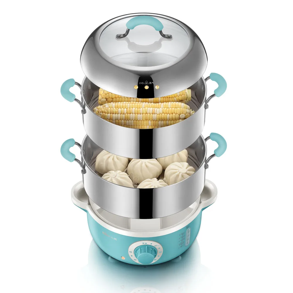  Bear Electric Steamer Steamed Two Layers Stainless Steel Cooker Cooking DZG-240GA
