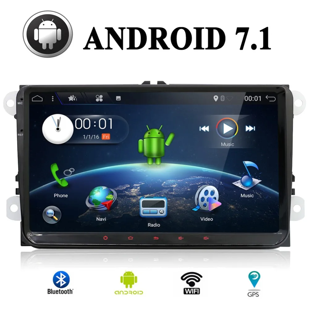 

2 din Android Car Radio 9"HD Touch Screen Digital Display GPS Navigation Bluetooth Multimedia USB/AUX FM Rds Wifi DAB+CANBUS