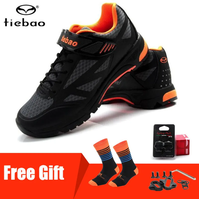 

TIEBAO Cycling Shoes Mountain Bike Shoes MTB Non-slip Breathable Athletic Bicycle Shoes Sapatos outdoor Shoes men Sneakers women