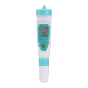 

DDB-12L Portable Conductivity Meter Waterproof Temperature Tester+EC Meter Double Display Water Quality Test Pen 0-5000us/cm