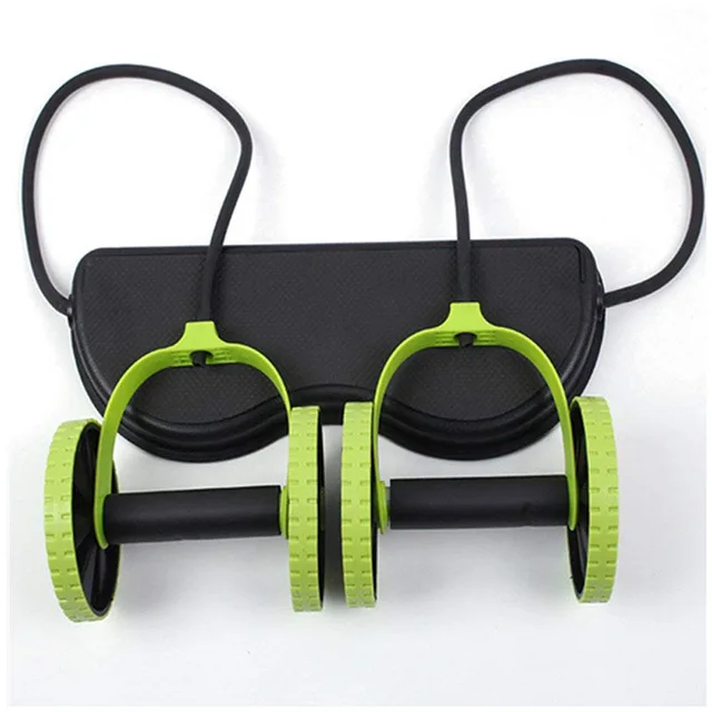 US $23.99 Sport Core Double AB Roller Abdominal Wheel Exercise Equipment Waist Slimming Trainer Home Fitness 