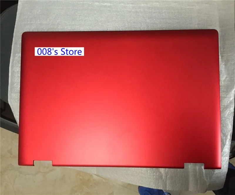 Чехол для lenovo Yoga 500-14ISK Flex 3-1470 верхняя крышка задняя крышка/Упор для рук верхняя/клавиатура Великобритания США/нижний чехол Нижняя основа/петли - Цвет: Red back cover