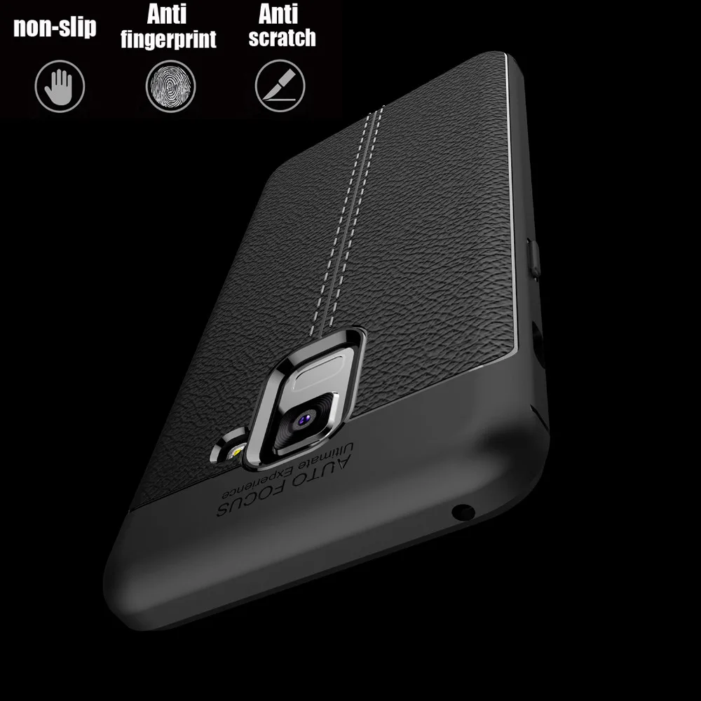 Чехол CASEMALL для Samsung Galaxy A8 + 2018 противоударный мягкий силиконовый чехол задняя