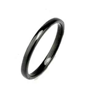 Модное космическое керамическое кольцо, Простой хвост, кольцо для женщин, обручальное кольцо, подарок, ширина 2 мм, белый/черный/розовый/синий/фиолетовый, 5 цветов, коробка - Цвет основного камня: black color