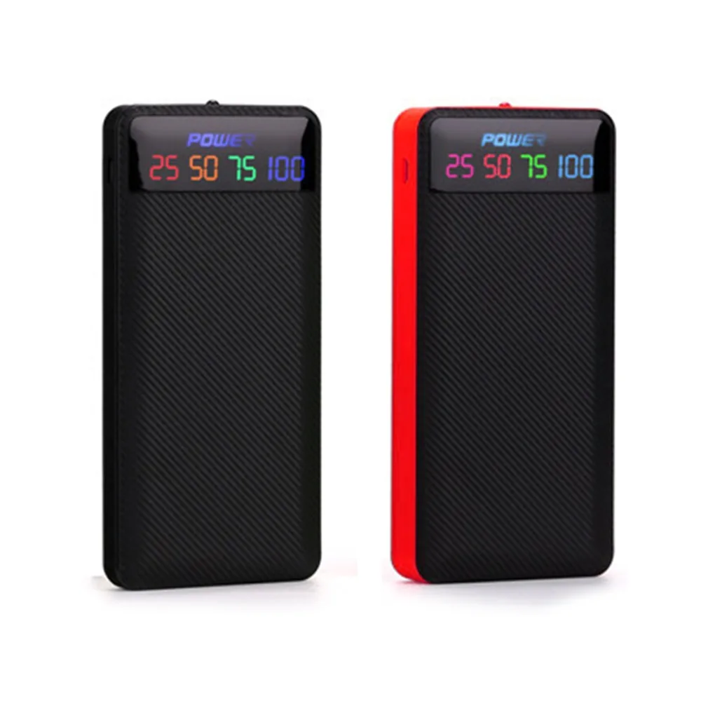 

DIY Power Bank Dual USB 6x18650 Battery Case Charging Power Supply Housing 2.1A Powerbank Charger Cover No Battery