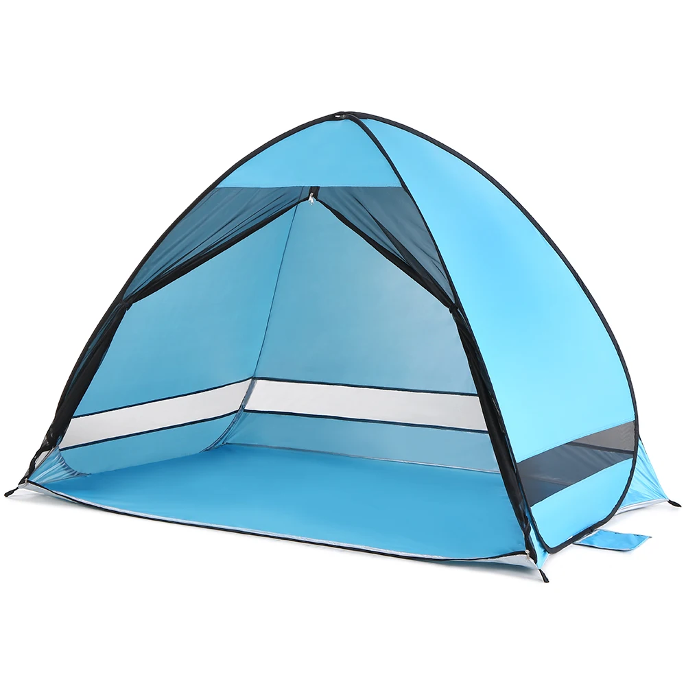 Пляжная палатка Солнцезащитная палатка с противомоскитной сеткой наружная Автоматическая всплывающая палатка кабана Солнцезащитная палатка с защитой от ультрафиолета для рыбалки палатка