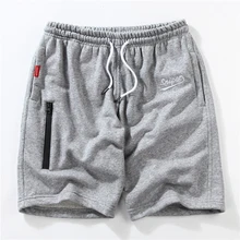 Шорты для бега мужские японские шорты до колена с вышивкой летние водонепроницаемые Беговые брюки в повседневном стиле на молнии спортивные шорты