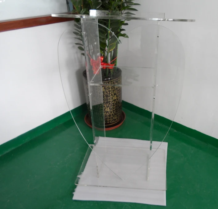 Free Shipping High Quality Price Reasonable Beautiful Clear Acrylic Podium Pulpit Lectern acrylic podium -