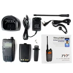 10 шт. Новый Двухканальные рации TYT th-uv6r 256ch VHF/UHF 136-174/400-480 мГц 8 группы fm Радио dual Band Дисплей Портативный Радио