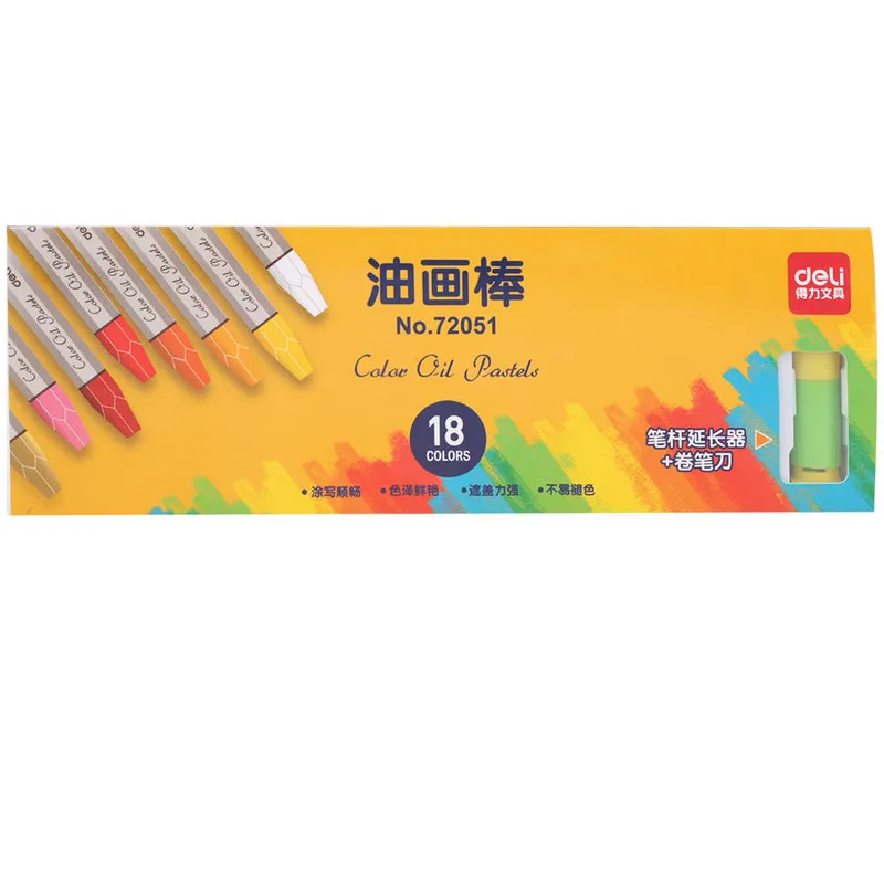 

72051 oil painting rod good 18 color children's oil painting rod art crayons