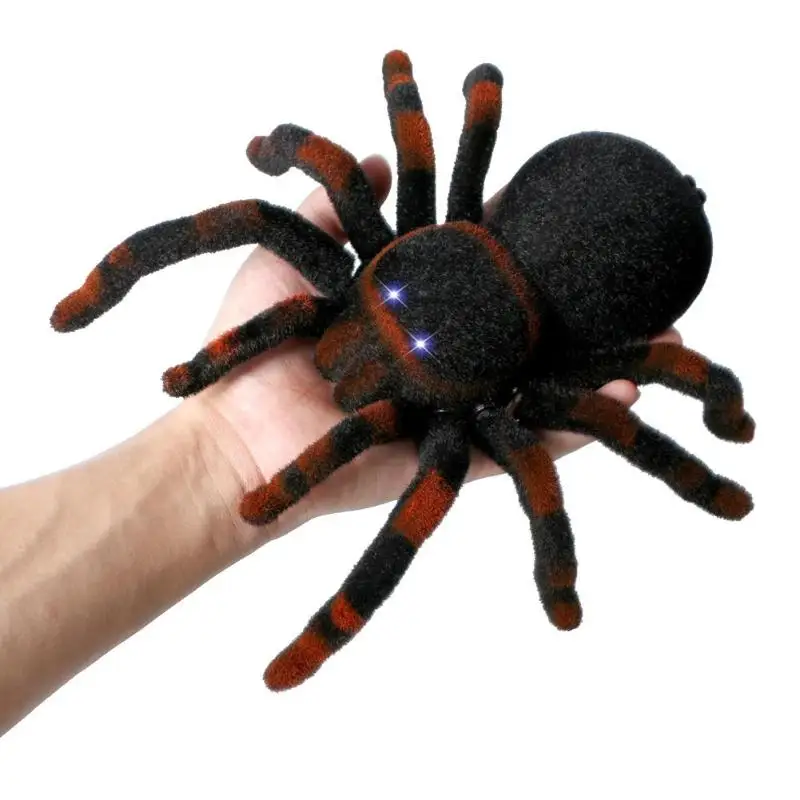 

Simulation Spider Scary Horror Prank Toy Electric Remote Control Light Halloween Kid Gift Funny Toys Gags Practical Jokes Toy