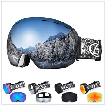 

Unisex Winter Snow Sports Snowboard Goggles with Anti-fog UV Protection Snowmobile Skiing Skating Mask