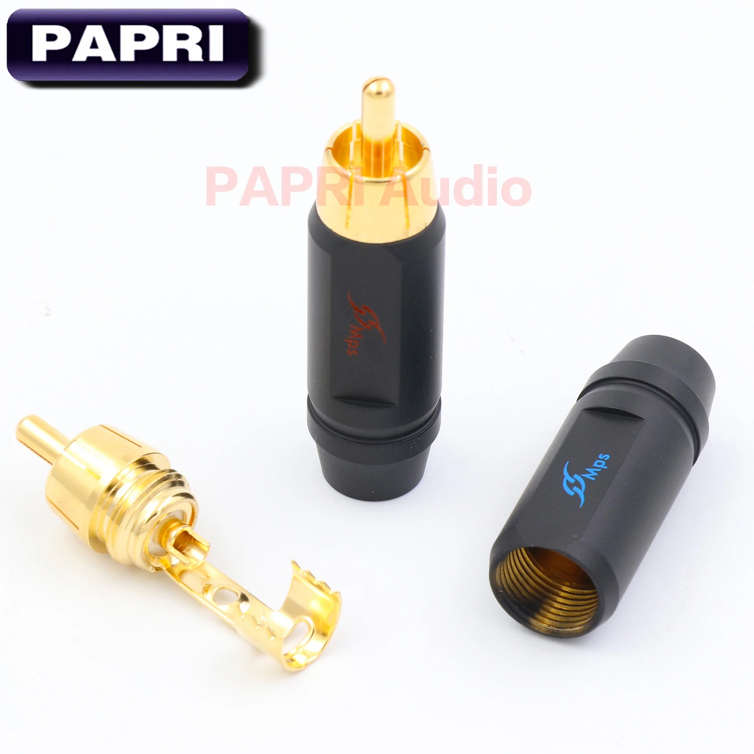 PAPRI MPS Fuse 8 DIY RCA разъем Hi Fi Позолоченный для наушников аудио Чистая латунь