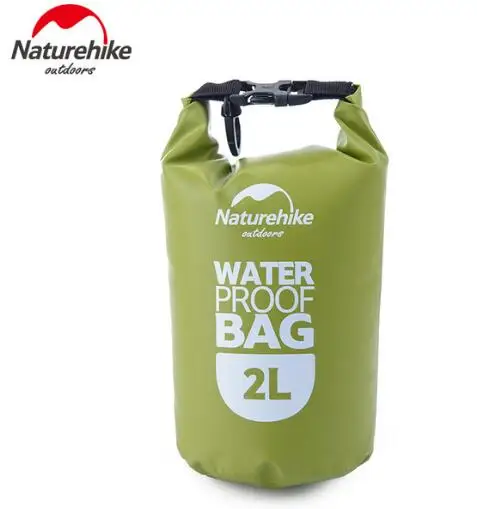 Naturehike открытый 2L 5L 15L 25L водонепроницаемая сумка, для плавания сухой мешок для хранения сухой мешок дорожный набор оборудования - Цвет: 2L green