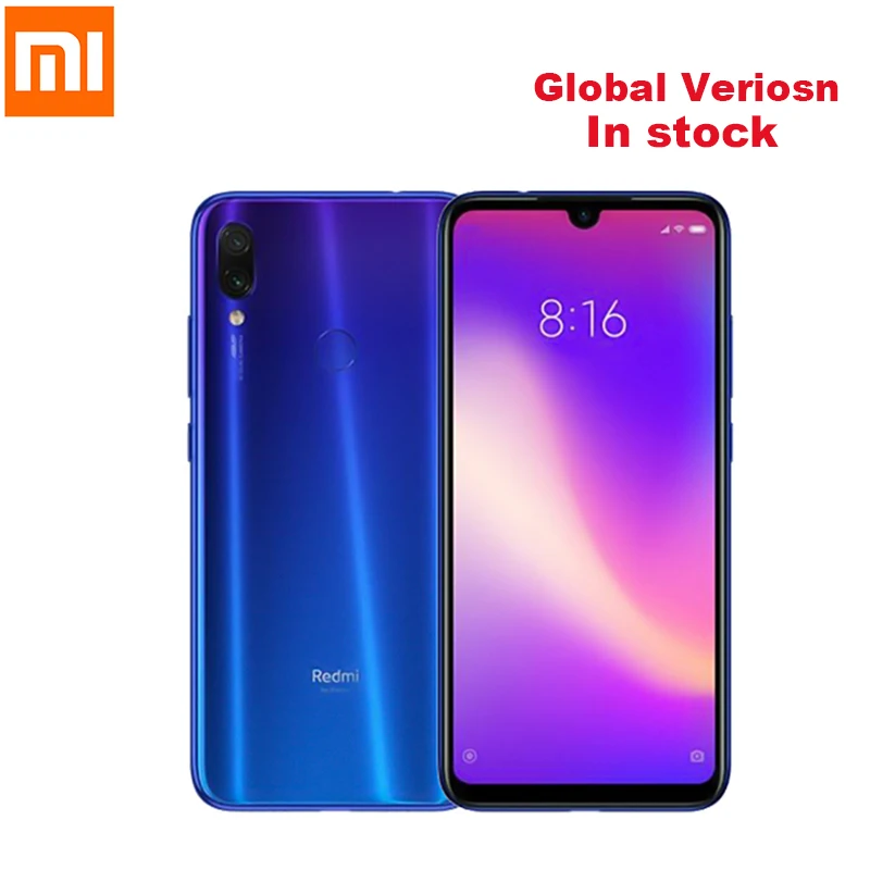 

Xiaomi Redmi Note 7 4G Smartphone 6.3'' MIUI 10 Qualcomm Snapdragon 660 Octa Core 3GB+32GB 48MP+5MP Cam Fingerprint Mobile Phone