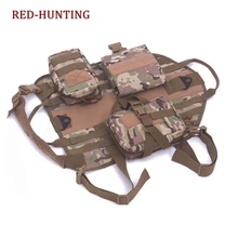 Мультикам, тактический жилет для собак, тренировочный жилет для собак со съемными сумками, подходит для тренировок на открытом воздухе, походов, путешествий