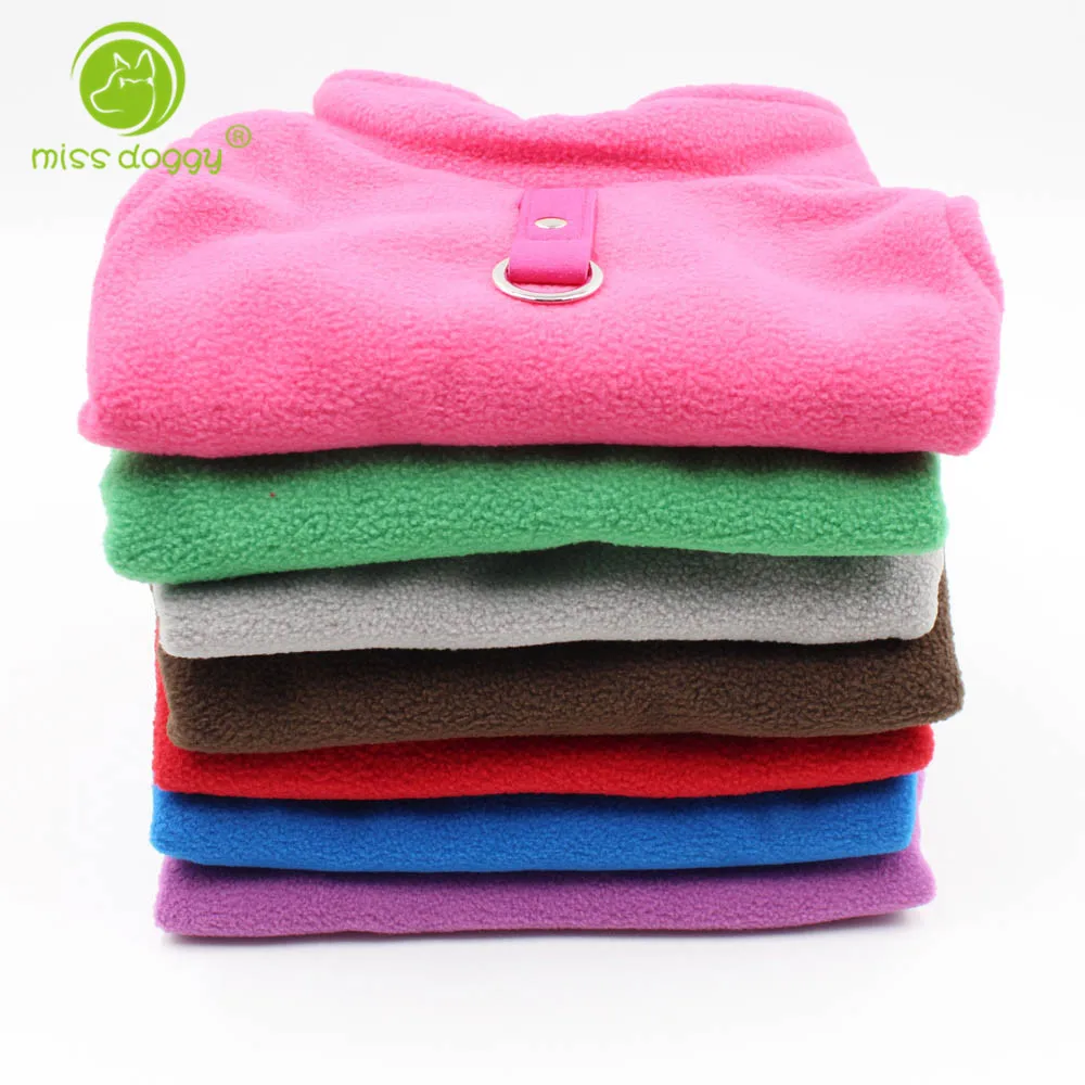 

Solid Color Warm Dog Clothes Winter Cotton Coat Soft Vest Clothing Puppy Coats For Small Dogs Chihuahua Christmas Pet Costume 30