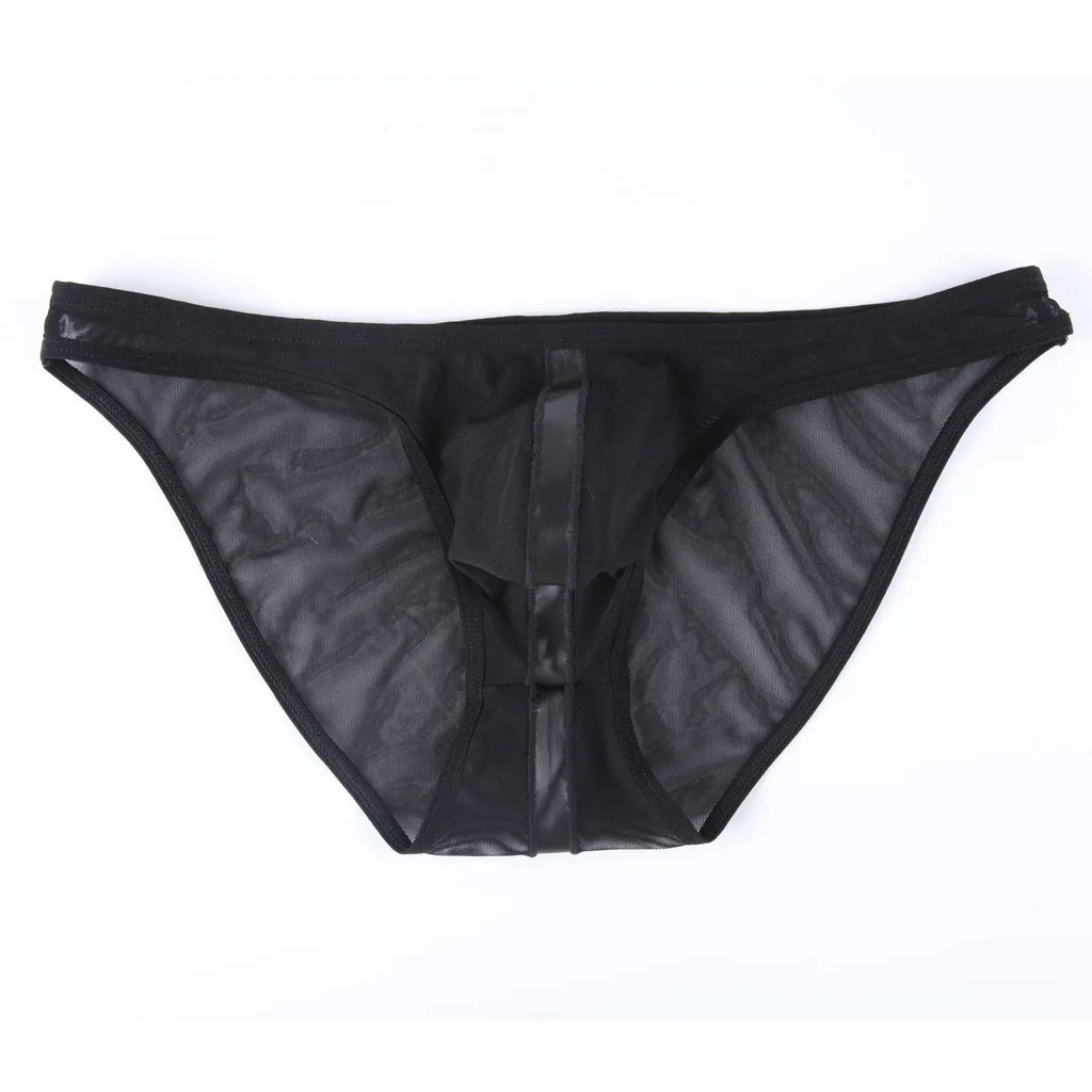 

Men's Underwear New Sexy Mesh Convex Pocket Low Waist Comfortable Breathable Fashion Casual Daily Briefs Four Seasons #Z