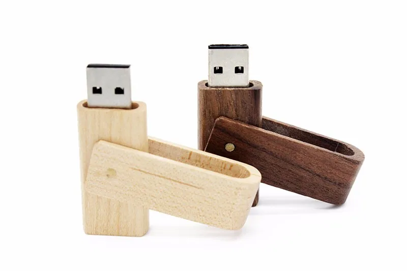 JASTER USB 3,0 деревянный вращающийся USB флеш-накопитель 4G 8GB 16GB 32GB флеш-накопитель персональный логотип индивидуальная карта памяти