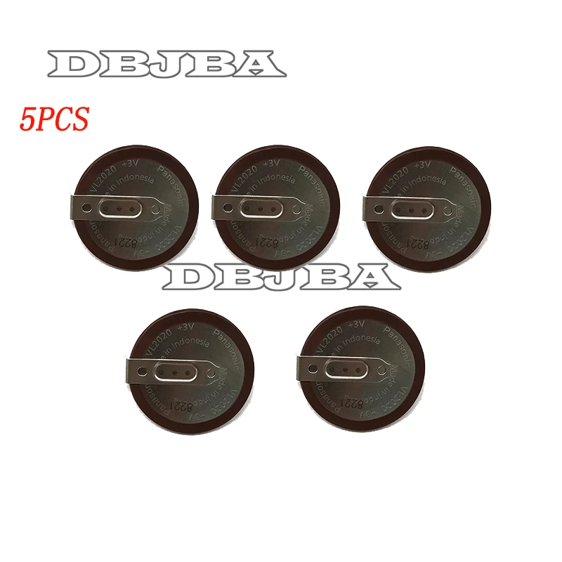 

5pcs/lot Original VL2020 3V 20mAh coin type rechargeable 180 degrees fillet lithium button cell battery for BMW Car Key Fobs