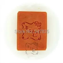 С китайскими иероглифами «мыло с узором "мини" сделай сам "для мыла штамп уплотнение с ручкой 40*38 мм(na020