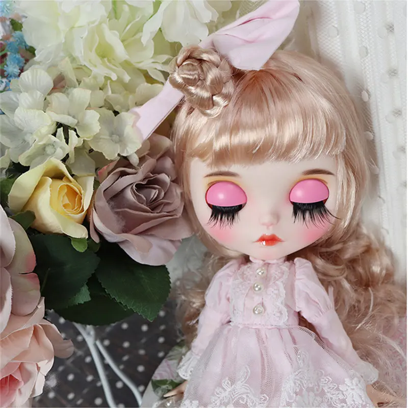 

ICY Nude Blyth Doll For Series No.BL339 Blonde hair Carved lips Matte face Joint body 1/6 bjd