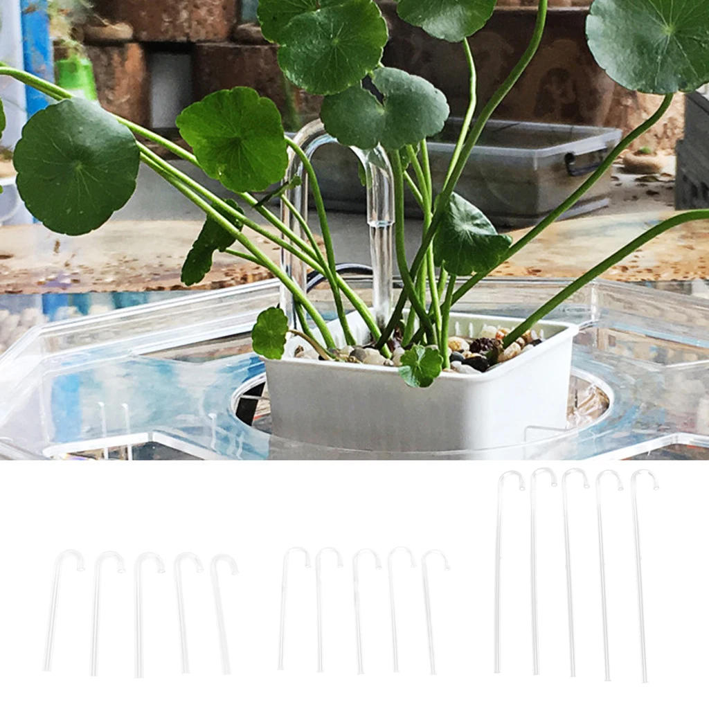 5 Pcs Transparent Acrylic Thickened Elbow Tube for Aquarium