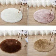 30 шт. мягкий искусственный коврик из овчины чехлы для стульев коврик для спальни искусственная шерсть Теплый Ковер с длинным ворсом сиденье Шерсть Теплый Textil мех