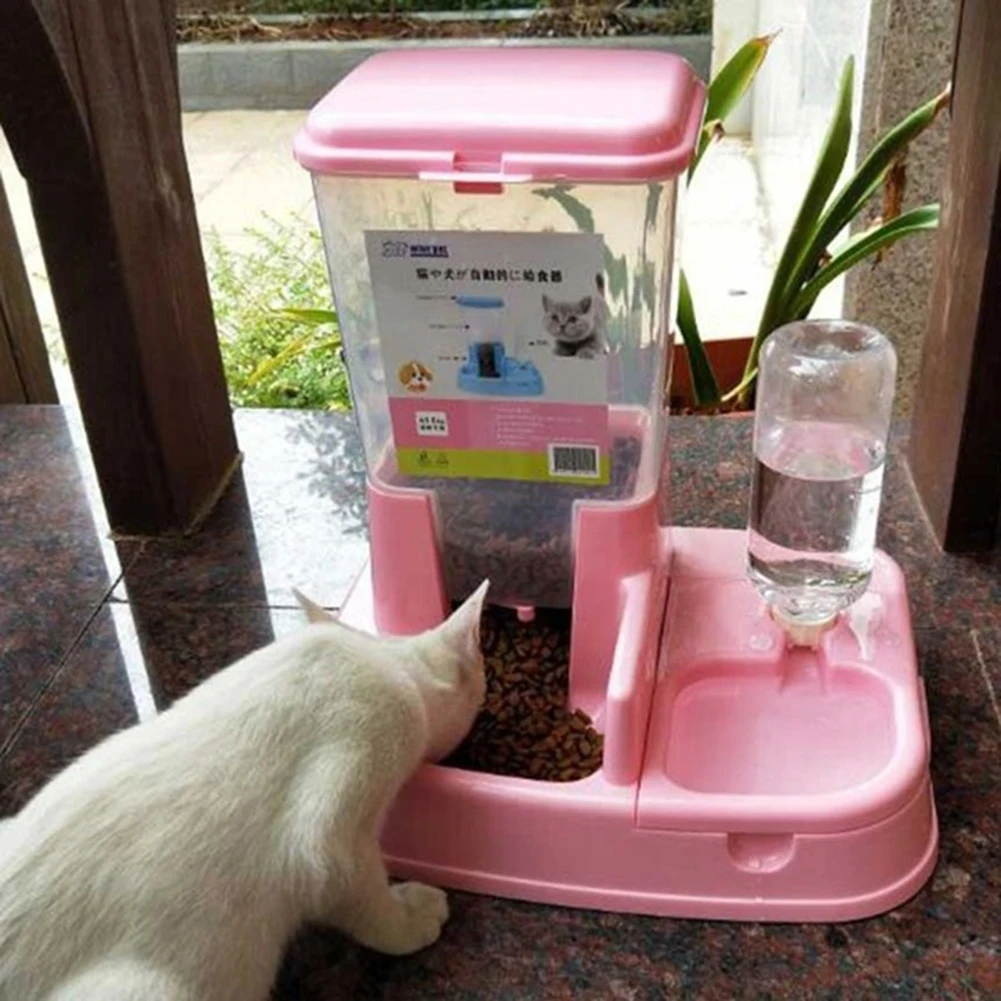 1 шт. автоматическая кормушка для Питомца Кошка Чаша для собачьего питья диспенсер для еды бутылка инструмент для кормления