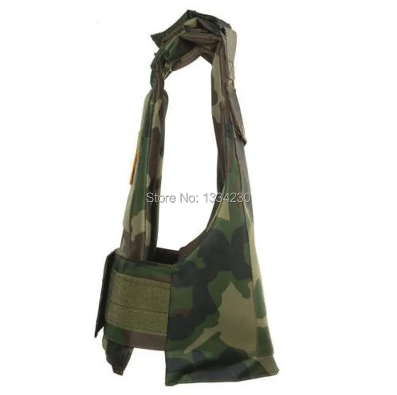 Nuevo estilo táctico Airsoft Paintball cuerpo chaleco armadura Woodland Camo-US028