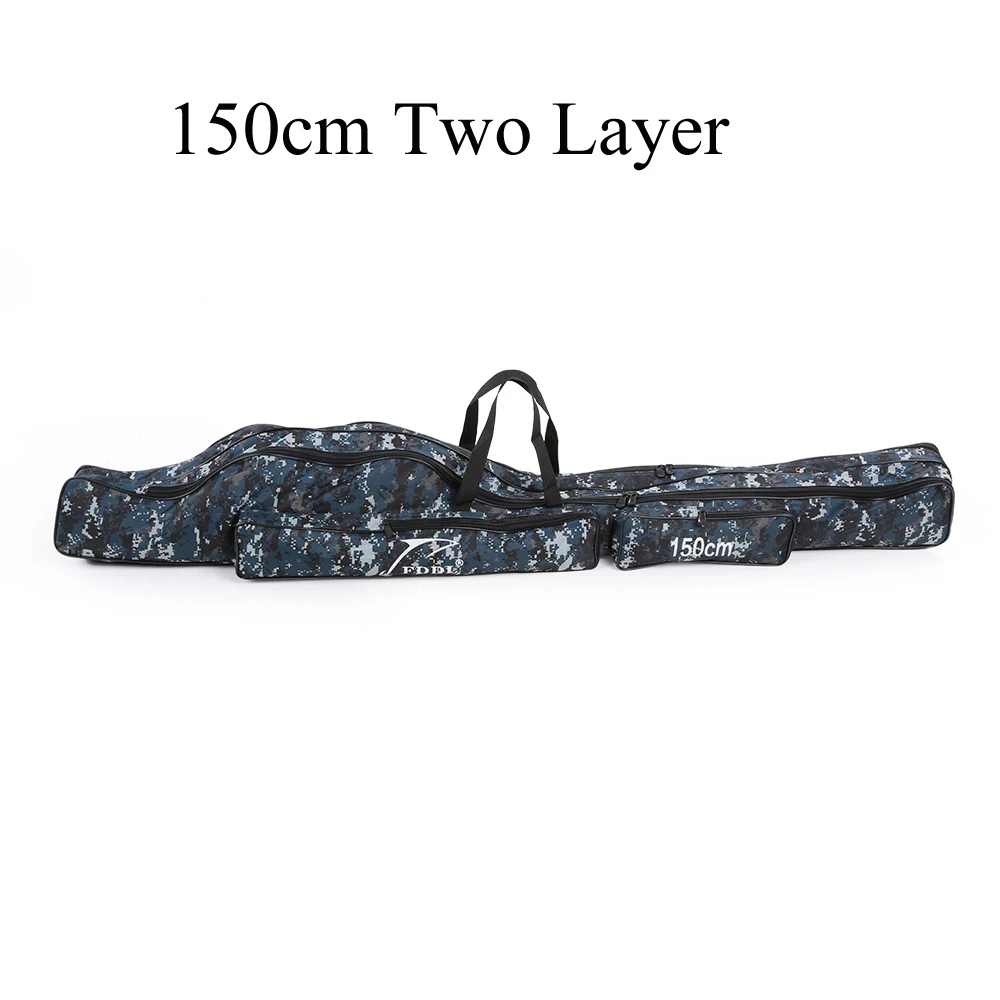 FDDL Folding Fishing Rod Bag Carrier Canvas Fishing Pole Rod Reel Storage  Case 2/3 Layer Fishing Gear Tackle for Carp Pesca - AliExpress